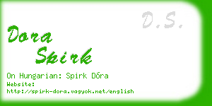 dora spirk business card